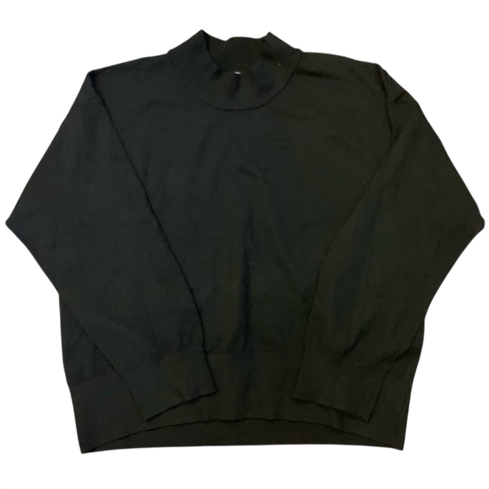 a new day Women's Black Mock Neck Sweater